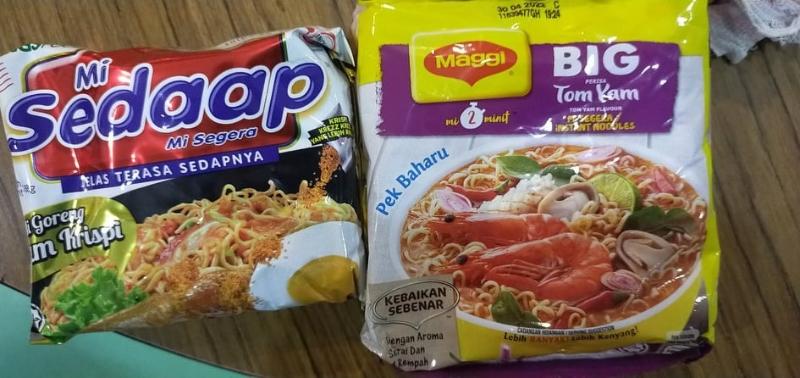 伍世杰：Mi Sedaap goreng、Maggi Tomyam