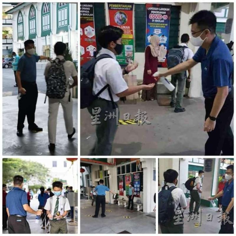 学生测量体温后当然要进行消毒。