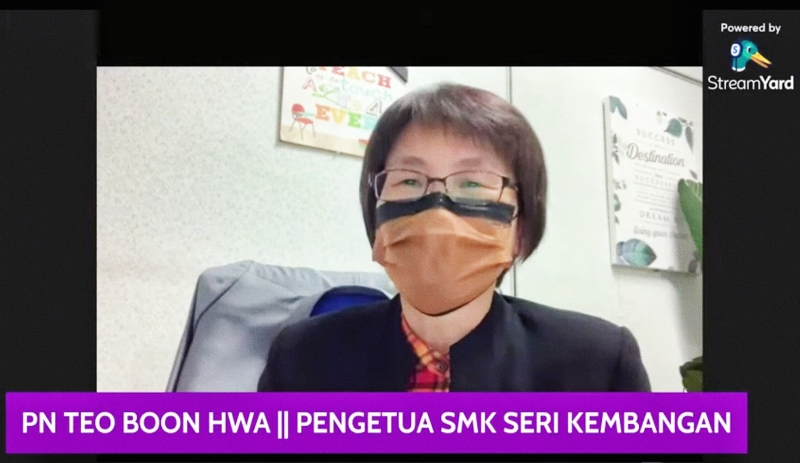 史里肯邦安国民中学校长张文华希望能透过奖励的方式，激励学生积极学习。