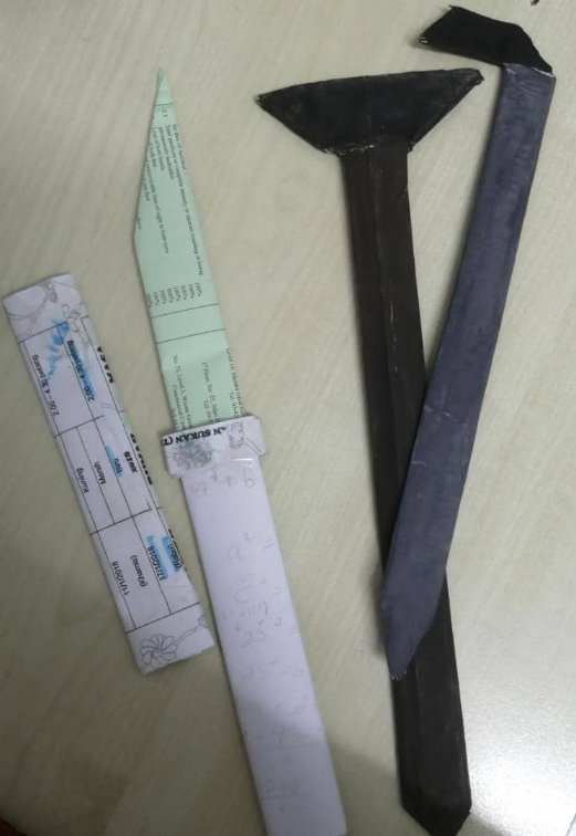 手工匕首和刀柄，环保又好玩。
