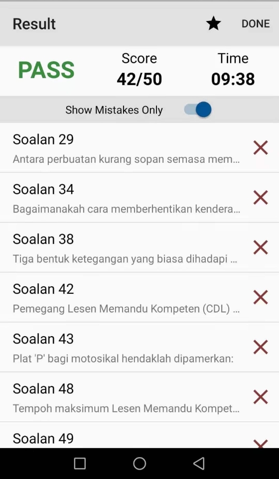 使用KPP Test Malaysia 2021的模拟考核功能，题目根据考题制定，答题时长都会被记录下来，也可以查看自己错误的题目。