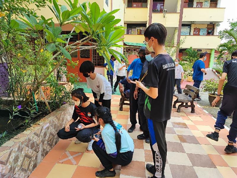 到底是什么谜团绊住了学生们的脚步呢？嘘，他们正绞尽脑汁思索答案。